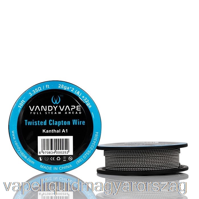 Vandy Vape Speciális Huzaltekercsek Ka1 Csavart Clapton - 28ga*2(&)+32ga - 10ft - 3,35ohm Vape E Cigi